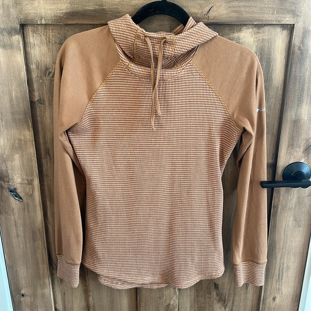 Columbia 💚 Brown Textured Hoodie